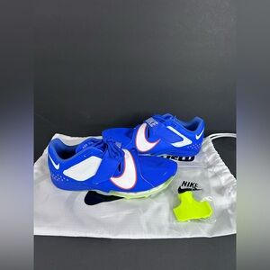 Nike Air Zoom Long Jump Elite Track Field Spikes Racer Blue Mens Sz 5.5 Womens 7